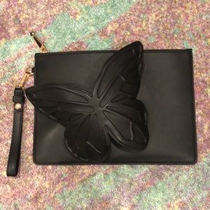 Sophia Webster Flossy Clutch with 3D Butterfly